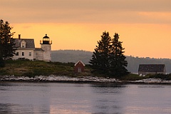 Sunset by Rustic Pumpkin Island Light